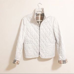 Burberry Quilted Zip Up Jacket